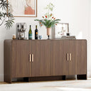 60" Sideboard Buffet Cabinet with 4 Doors & Adjustable Shelves