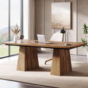 63-Inch Executive Desk with Double Pedestal
