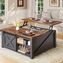 Lift Top Coffee Table with Hidden Storage and Adjustable Shelves
