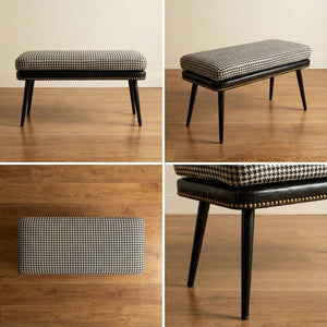 Upholstered Entryway Bench with Removable Cushion