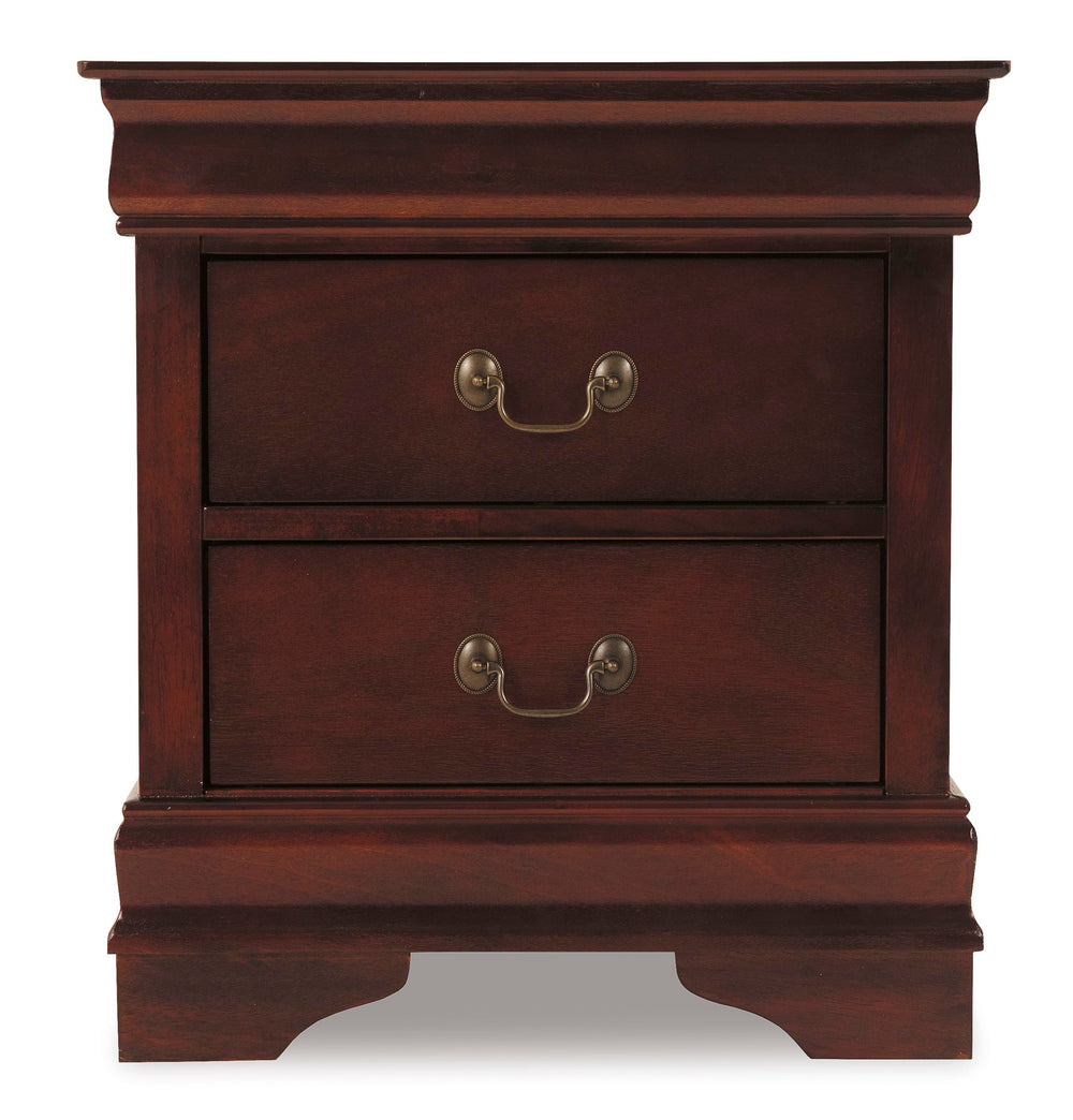 2-Drawer Nightstand with Louis Philippe Moulding