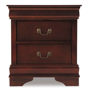 2-Drawer Nightstand with Louis Philippe Moulding