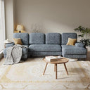 U-Shaped Sectional Sofa with Double Chaise Lounge
