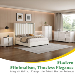 3-Piece Bedroom Dresser Set with 2 Nightstands & 6-Drawer Dresser