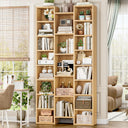21-Cube Tall Bookshelf with Adjustable Shelves