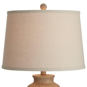 Farmhouse Rustic Table Lamps Set of 2 – Beige Oatmeal Fabric Shade