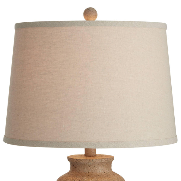 Farmhouse Rustic Table Lamps Set of 2 – Beige Oatmeal Fabric Shade