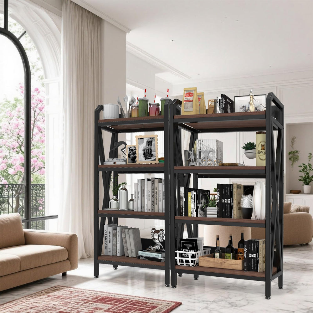 4-Tier Adjustable Baker's Rack with Metal Frame