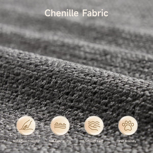 Modular Cloud Sectional Sofa – Curved Chenille, No Assembly
