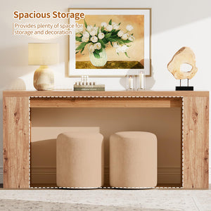 70.9" Extra Long Console Table – Farmhouse Entryway & Sofa Table