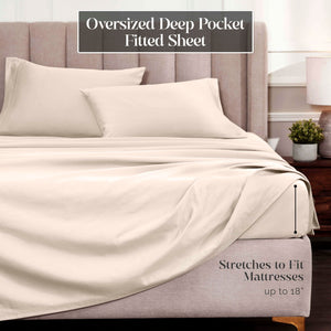 Queen Egyptian Cotton Sheet Set 1500 Thread Count