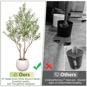 Artificial Olive Tree with Planter
