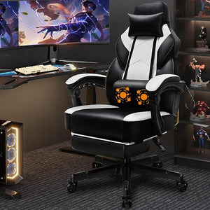 Gaming Chair with Footrest & Reclining Back
