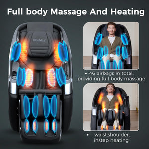 4D Massage Chair – Zero Gravity SL-Track Recliner