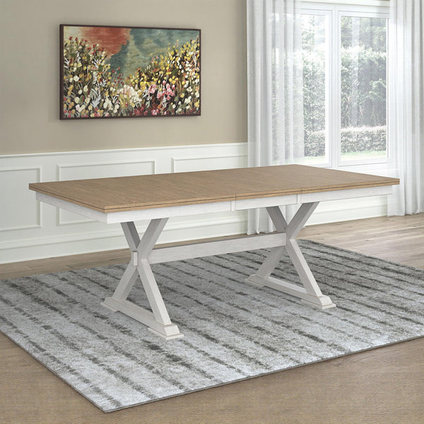Butterfly Extension Dining Table with Self-Storing Leaf