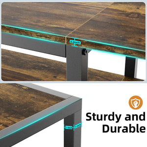 3-Tier TV Stand for 85 Inch TVs with Open Shelves