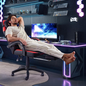 Ergonomic Gaming Chair with Lumbar Support & Headrest