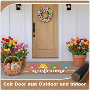DIY Blank Coir Doormat Painting Kit with Acrylic Paint & Brushes