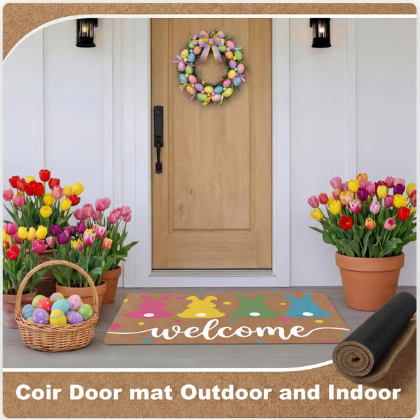 DIY Blank Coir Doormat Painting Kit with Acrylic Paint & Brushes