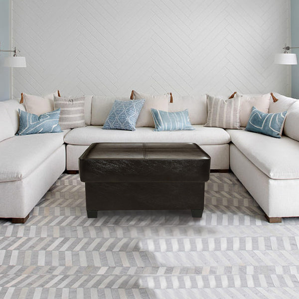 Foldable Storage Ottoman with Hidden Storage