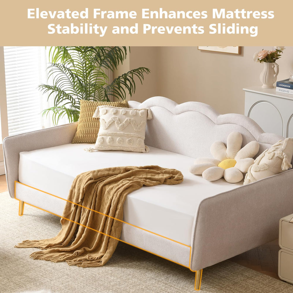 Twin Size Cloud-Shaped Upholstered Daybed