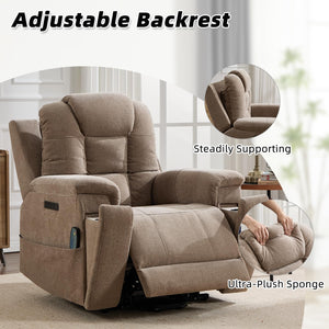 Power Lift Recliner Chair with Massage & Heat