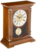 Wooden Mantel Chime Clock with Pendulum