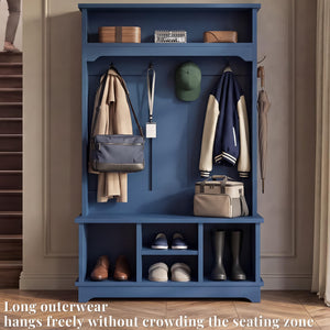 Hall Tree with Bench and Shoe Storage