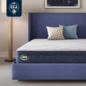 Plush Pillow Top Mattress – Zoned Support, Cooling Foam, Bed in a Box