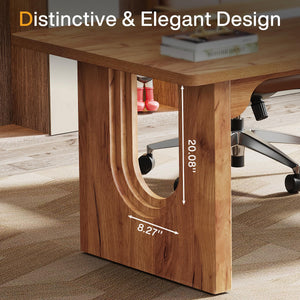 70.9" Large Executive Office Desk with Dual Base