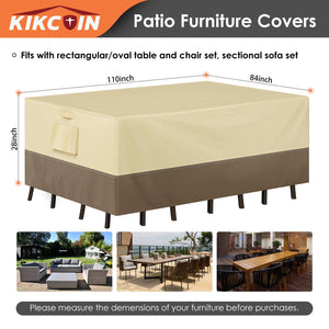 Waterproof Outdoor Patio Furniture Set Cover