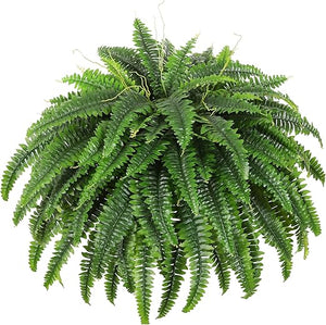 Large Artificial Boston Fern Bush – 49 Inch Silk Faux Fern Plant