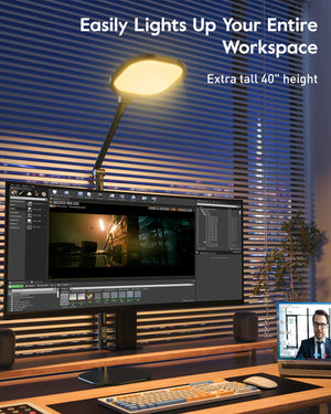 Tall LED Desk Lamp with 50 Light Modes & Timer