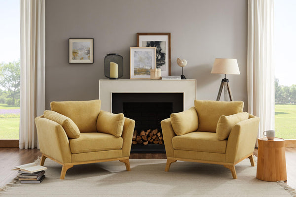 Oversized Accent Chair with Thick Cushion