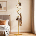Modern Metal Coat Rack with Marble Base