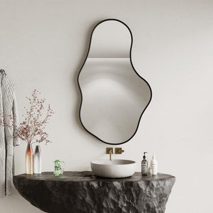 Cloud-Shaped Irregular Wall Mirror with Aluminum Alloy Frame