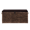 Water Hyacinth Storage Trunk with Espresso Lid