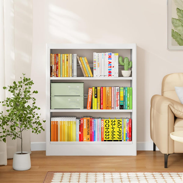 5-Tier Metal Bookcase with Adjustable Shelves