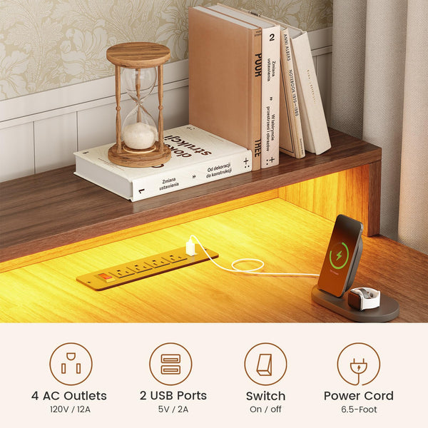 L-Shaped Electric Standing Desk with Drawers & Storage