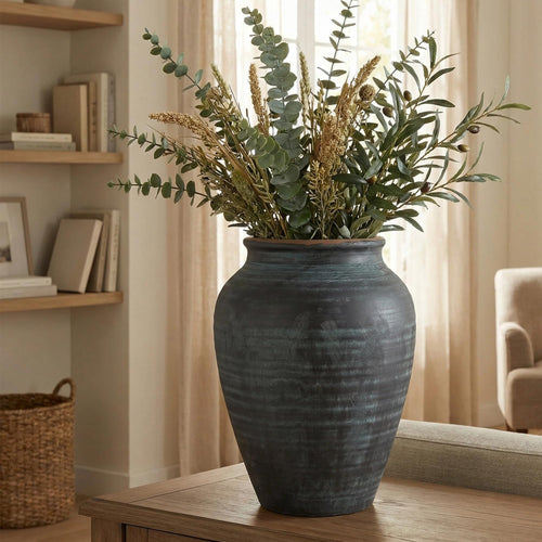 Indigo Ceramic Vase