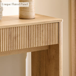 63" Fluted Console Table with Drawers
