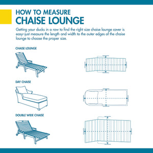 Waterproof Double Wide Patio Chaise Lounge Cover
