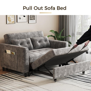 Convertible Sleeper Sofa Bed with Adjustable Backrest