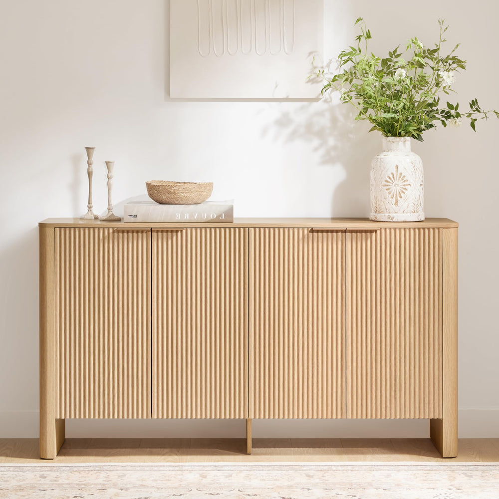 61" Sideboard Buffet Cabinet with Adjustable Shelves