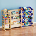 3-Tier Kids Toy Storage Organizer with 4 Shelves & 12 Bins