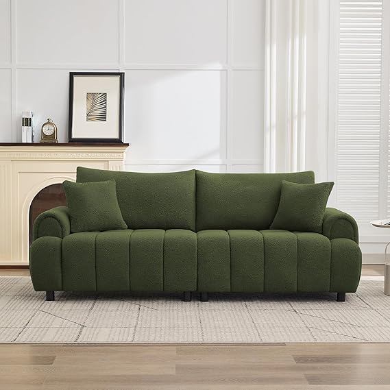 88" Oversized Boucle 3-Seater Sofa