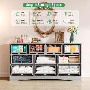 Modern Dresser with Deep Drawers – Bedroom & Living Room Storage