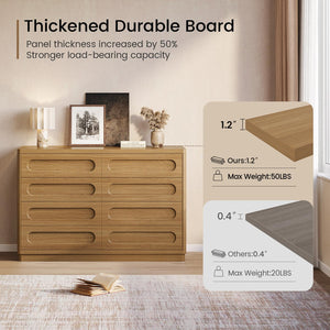 8-Drawer Dresser with Deep Storage – Wide Chest of Drawers for Bedroom & Closet