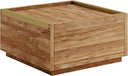 Square Coffee Table with Storage Drawers