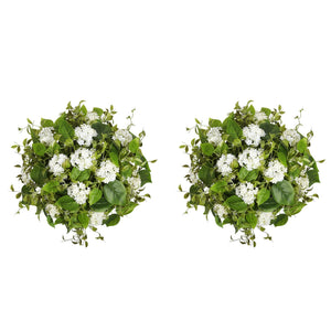 Adjustable Artificial Hydrangea Urn Planter Filler – Set of 2